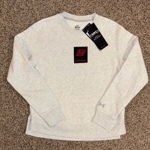 Birmingham Stallions Under Armour Gray Womens Crewneck Sweatshirt Size Small NWT